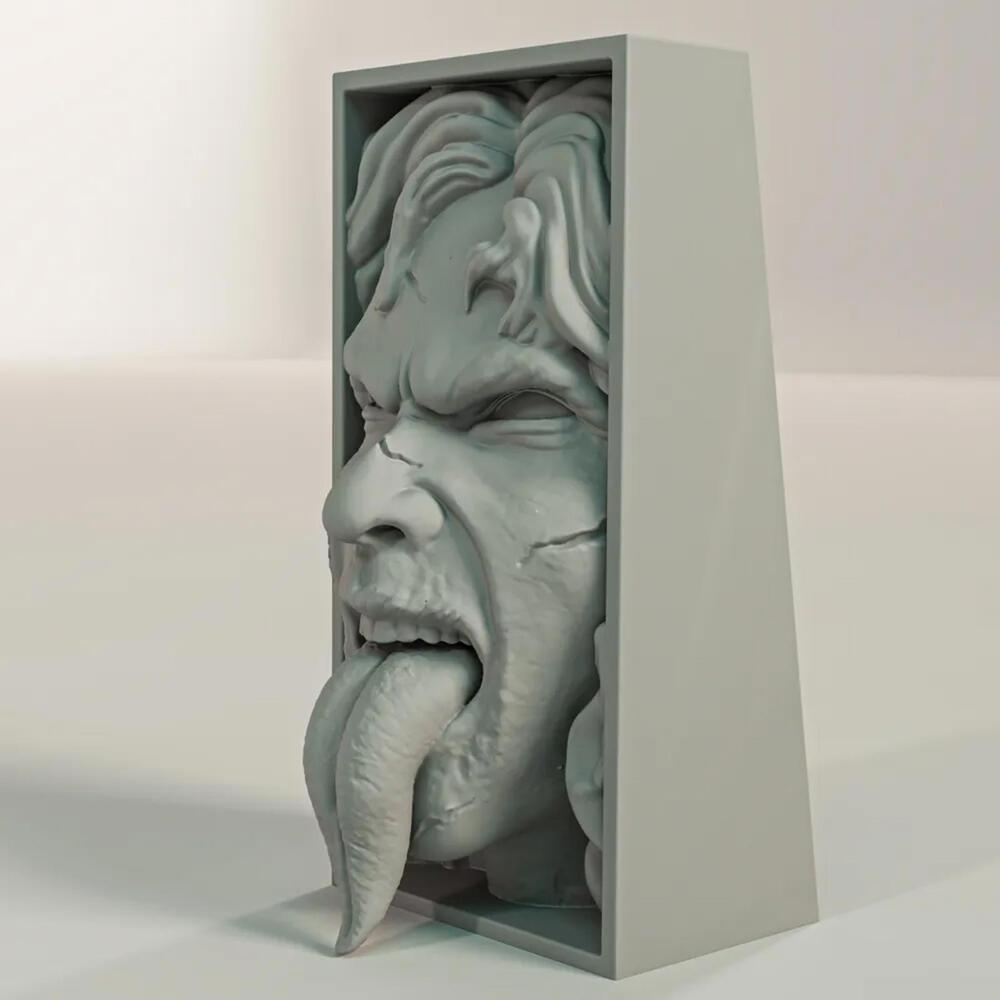 Exorcist Inspired Possessed Regan Book Nook - Horror Bookshelf Insert Decor - Picture 4 of 4